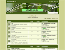Tablet Screenshot of elcykling.dk